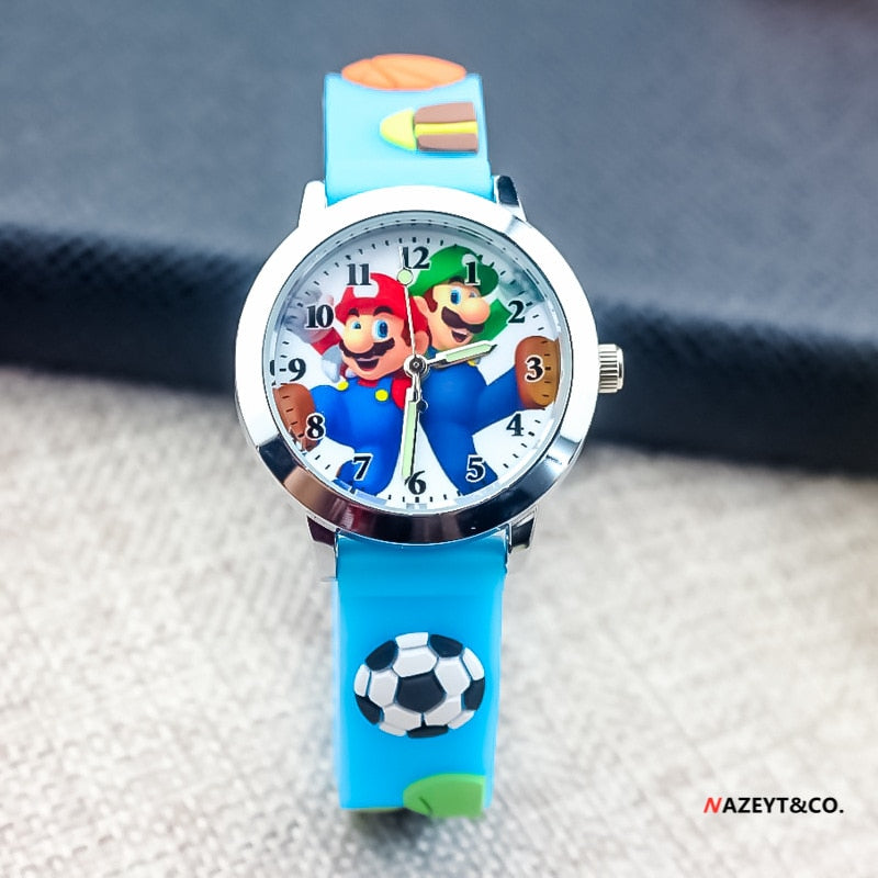 Super Mario Wrist Watch Children Kids Silicone Strap Quartz Watches A |  Fruugo NO